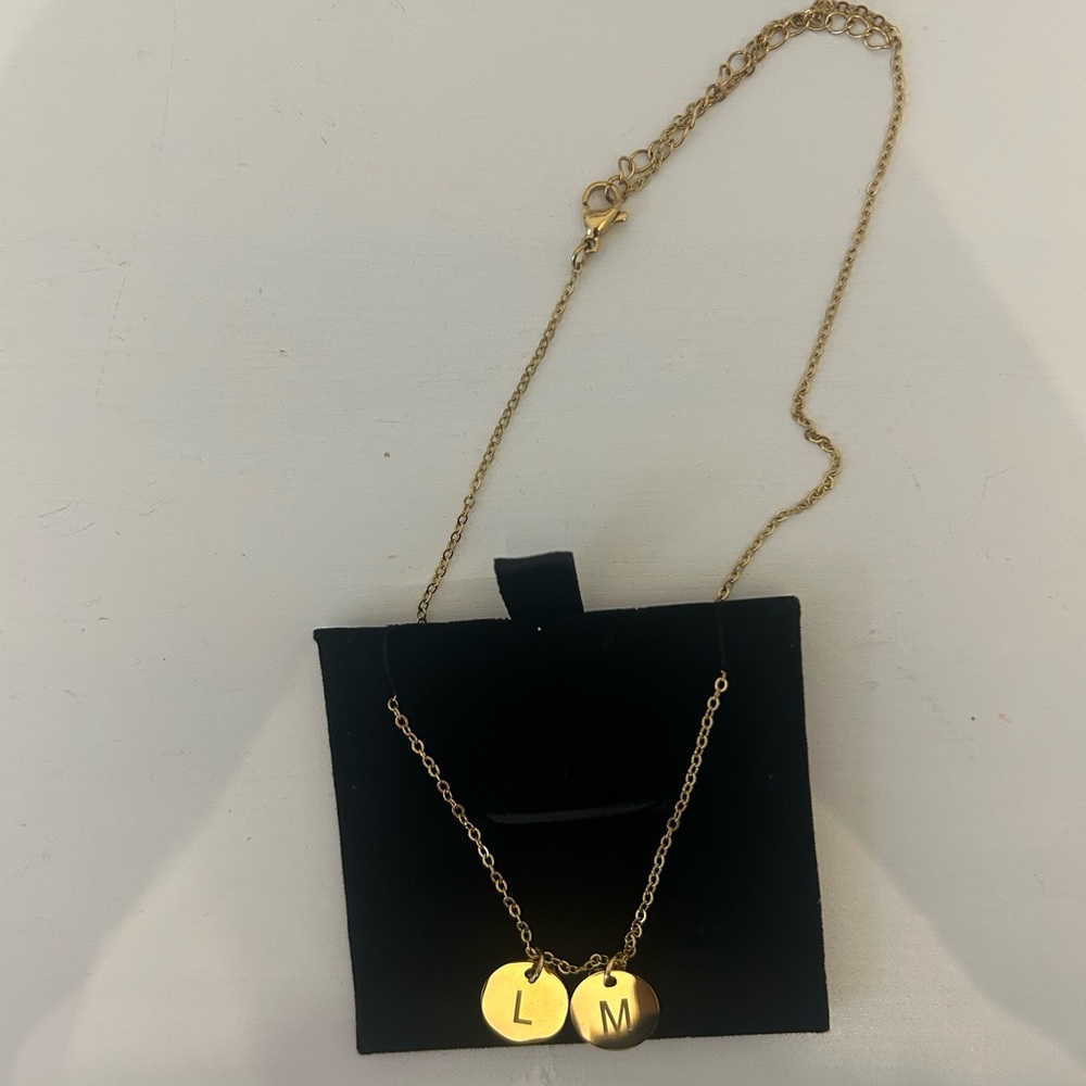 LM gold necklace